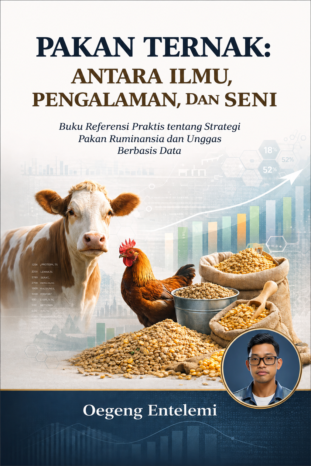 PAKAN TERNAK: ANTARA ILMU, PENGALAMAN, DAN SENI - Buku Referensi Praktis tentang Strategi Pakan Ruminansia dan Unggas Berbasis Data - Naureen Publisher