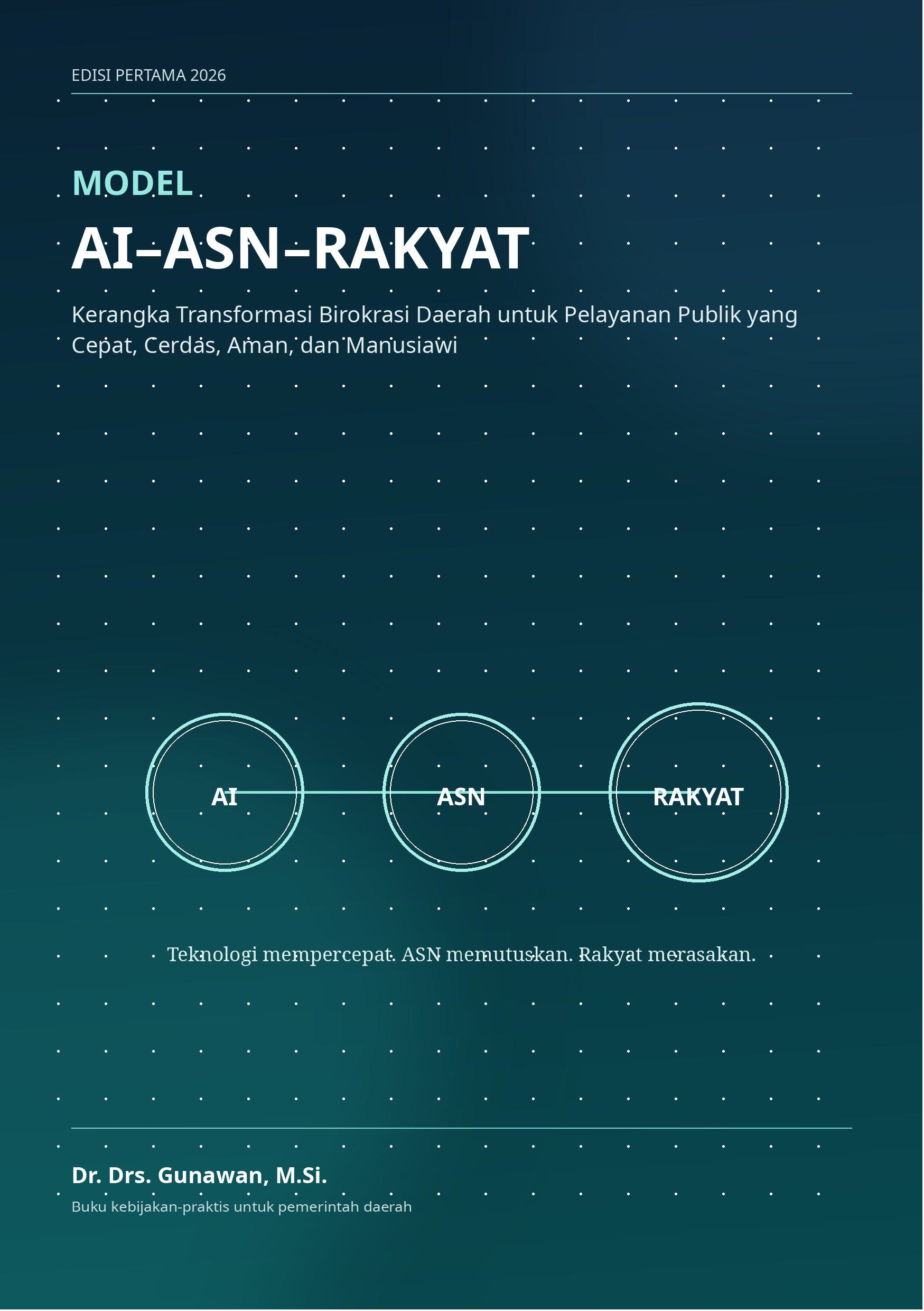 MODEL AI–ASN–RAKYAT Kerangka Transformasi Birokrasi Daerah untuk Pelayanan Publik yang Cepat, Cerdas, Aman, dan Manusiawi - Naureen Publisher